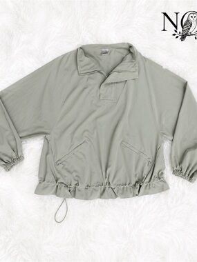 Chico's Zenergy Relaxed Neema Popover Pullover Top size 4/6 ~ Athleisure